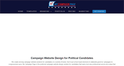 Desktop Screenshot of mycampaignpage.com